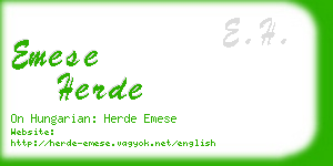 emese herde business card